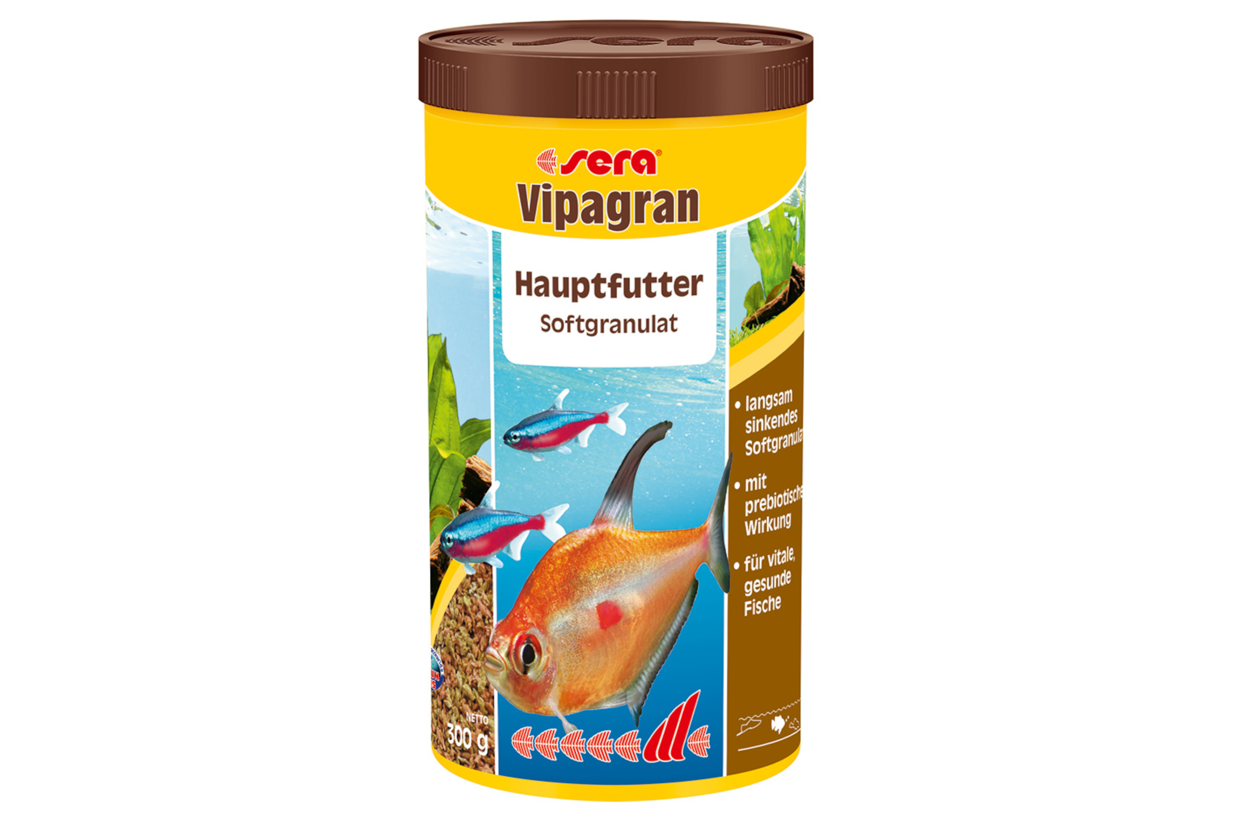 Sera Vipagran Nature, Hauptfutter-Granulat, 1000 ml